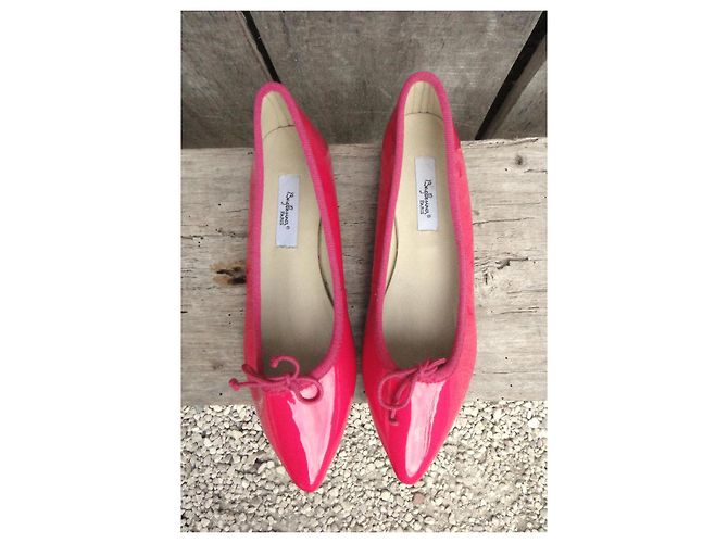 Autre Marque Bagllerina Bailarinas de Cuero Charol Rosa - vista 7