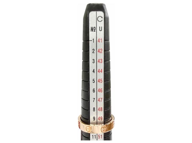Anello Cartier Mini Love in oro rosa - vista 10