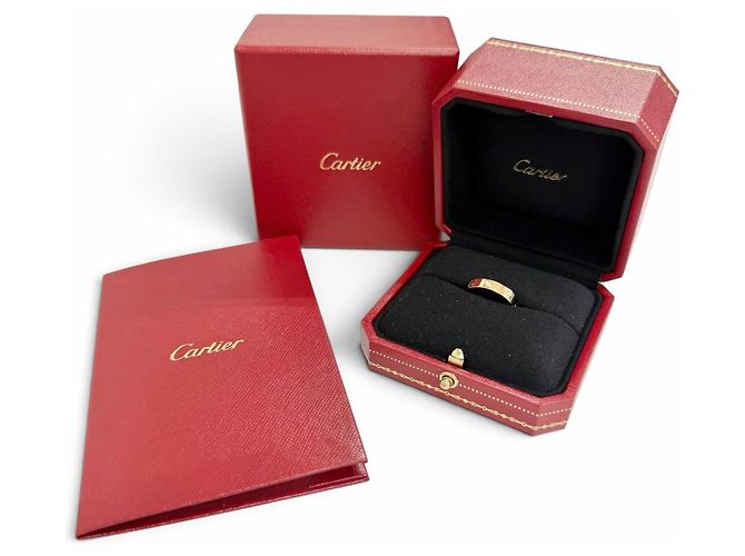 Anello Cartier Mini Love in oro rosa - vista 2
