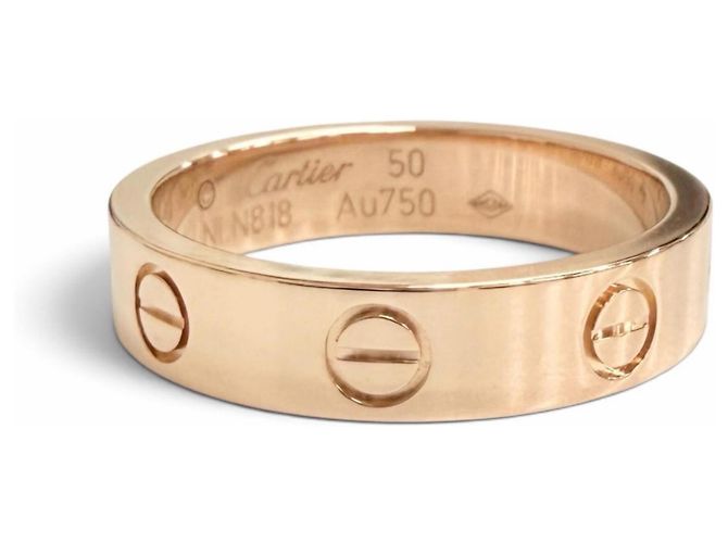 Anello Cartier Mini Love in oro rosa - vista 3