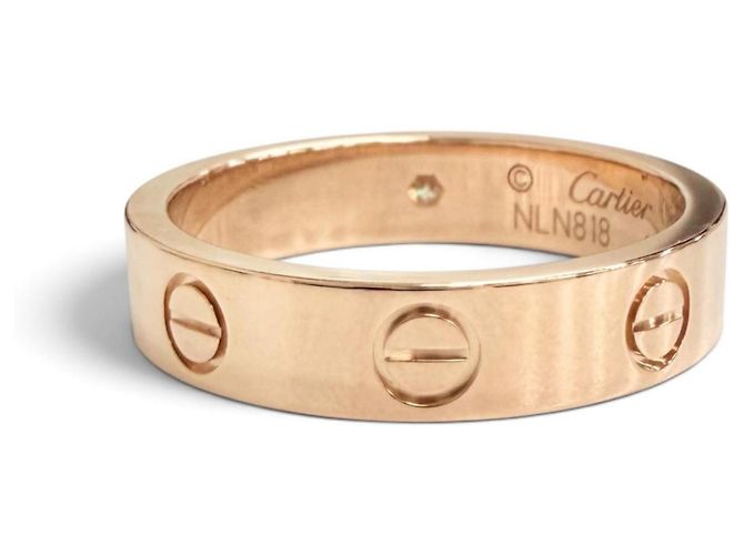 Anello Cartier Mini Love in oro rosa - vista 4