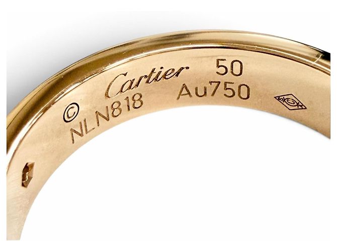 Anello Cartier Mini Love in oro rosa - vista 7