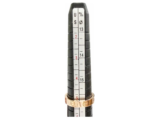 Anello Cartier Mini Love in oro rosa - vista 9