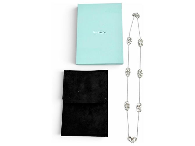 Autre Marque Tiffany & Co. 1837 Interlocking Circle 925 Long Necklace - vista 2