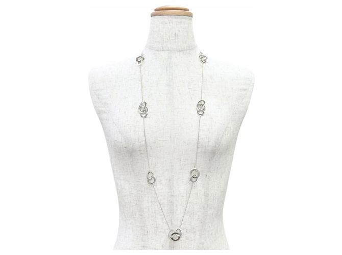 Autre Marque Tiffany & Co. 1837 Interlocking Circle 925 Long Necklace - vista 3