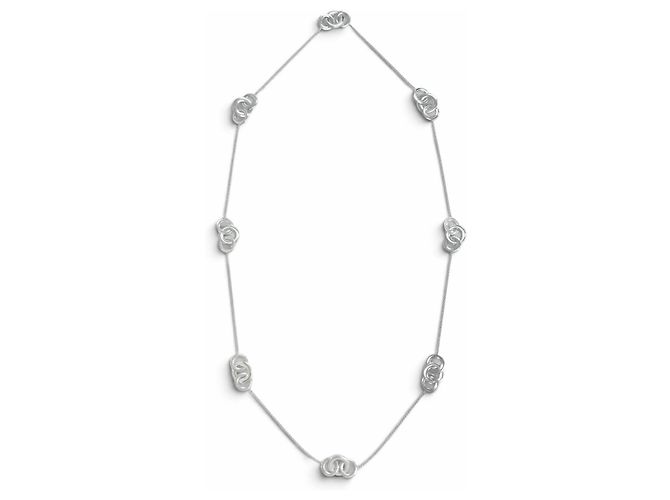Autre Marque Tiffany & Co. 1837 Interlocking Circle 925 Long Necklace - vista 4