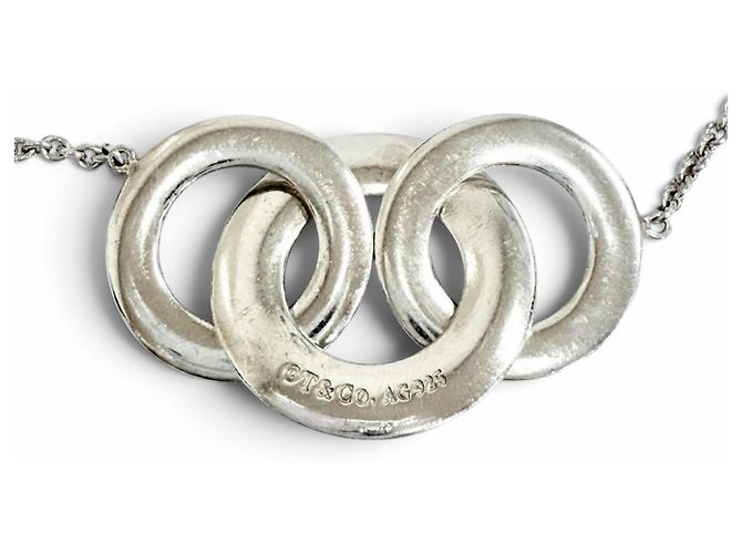 Autre Marque Tiffany & Co. 1837 Interlocking Circle 925 Long Necklace - vista 7