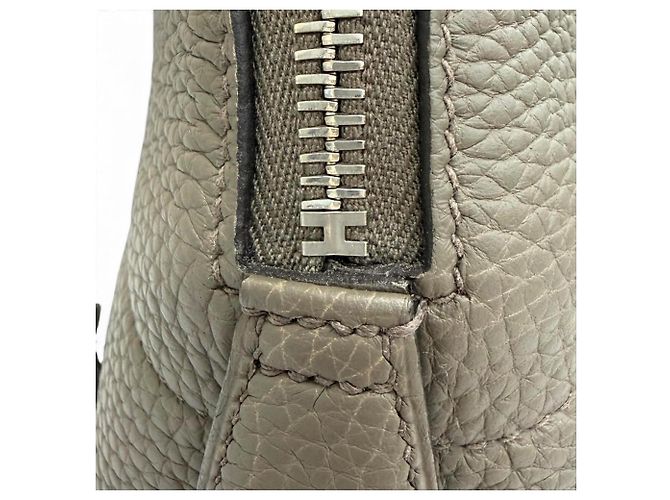 Hermès Sac à main Hermes Bolide 31 en Etain - vue 10