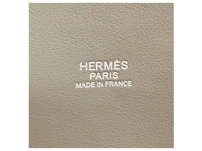 Hermès Sac à main Hermes Bolide 31 en Etain - vue 11