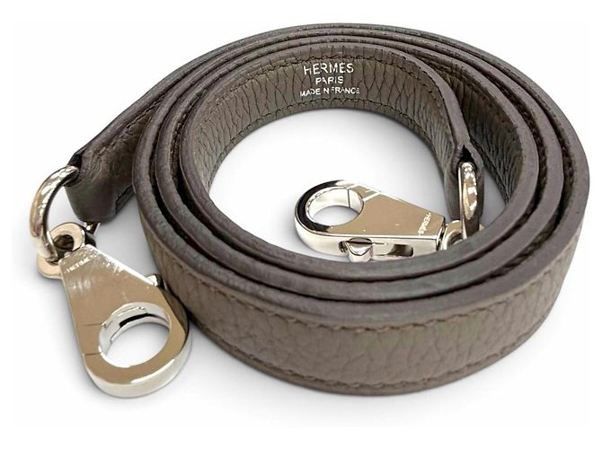 Hermès Sac à main Hermes Bolide 31 en Etain - vue 13