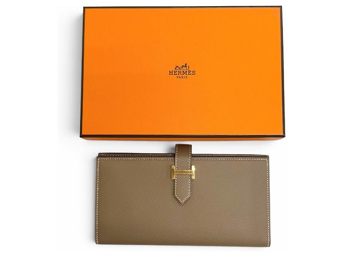 Hermès Portafoglio lungo Hermes Bearn Soufflé - vista 2