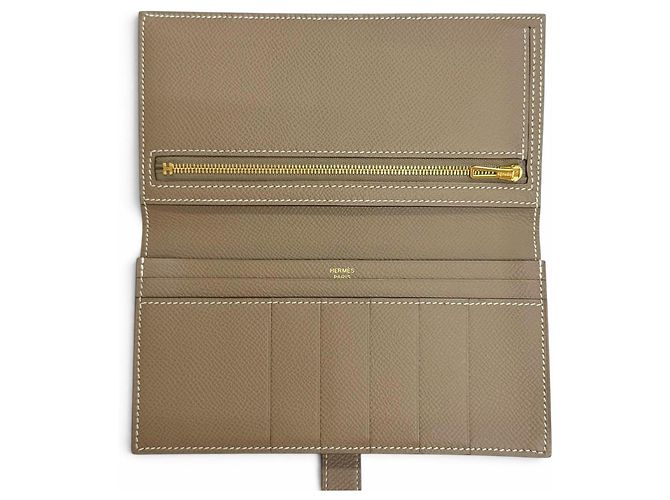 Hermès Portafoglio lungo Hermes Bearn Soufflé - vista 5