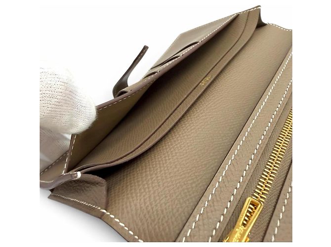Hermès Portafoglio lungo Hermes Bearn Soufflé - vista 6