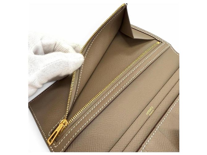 Hermès Portafoglio lungo Hermes Bearn Soufflé - vista 7