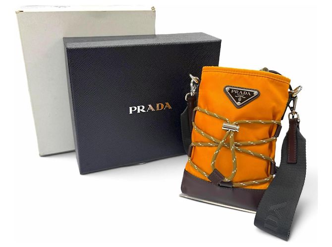 Bolsa de Ombro Prada 2ZT079 Speedlock em Nylon e Couro - vista 2