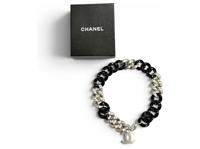 Timeless Collana Choker Chanel Vintage 07P Coco Mark Chain - vista 2