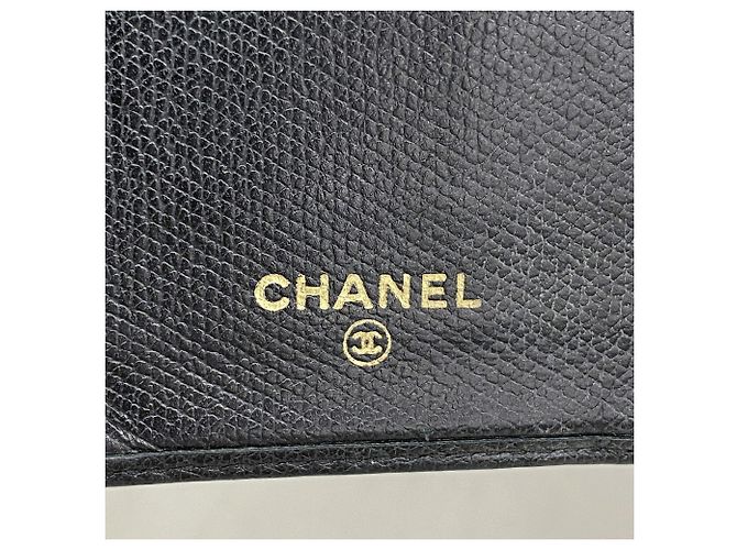 Portafoglio lungo Chanel in pelle nera - vista 4