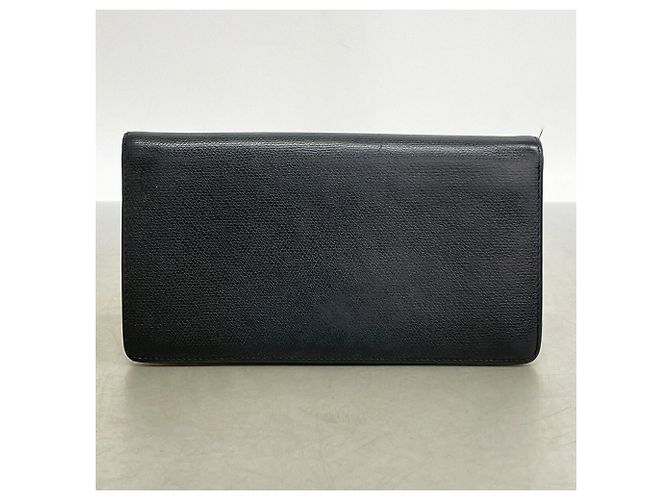 Portafoglio lungo Chanel in pelle nera - vista 8