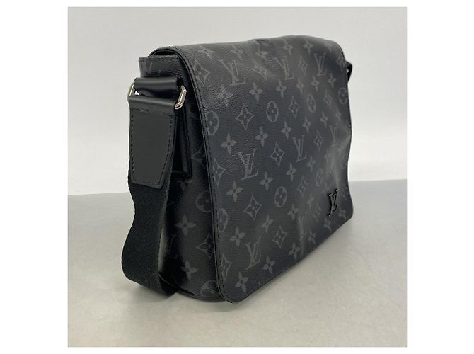 Borsa a tracolla Louis Vuitton Monogram Eclipse District PMNM - vista 2