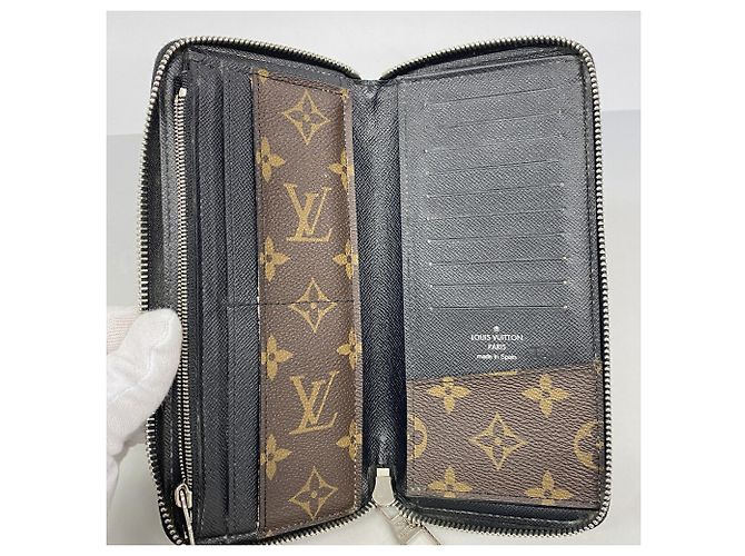 Portafoglio Zippy Louis Vuitton Monogram Macassar - vista 3