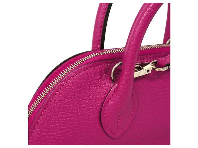 Hermès Hermes Bolide 1923 Mini Handtasche in Rose Purple - Ansicht 9