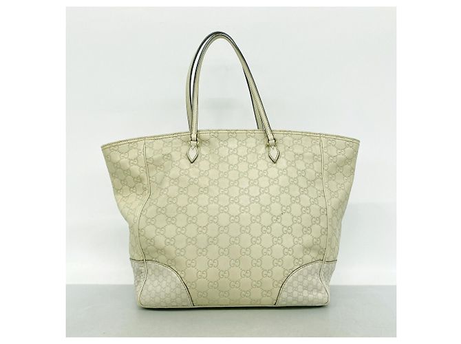 Bolso Tote Gucci de piel beige - vista 12