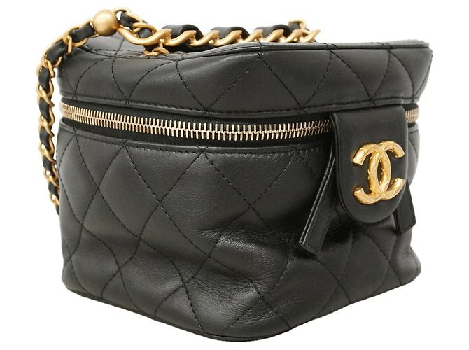 Chanel Matelassé Lambskin Vanity Bag - view 2