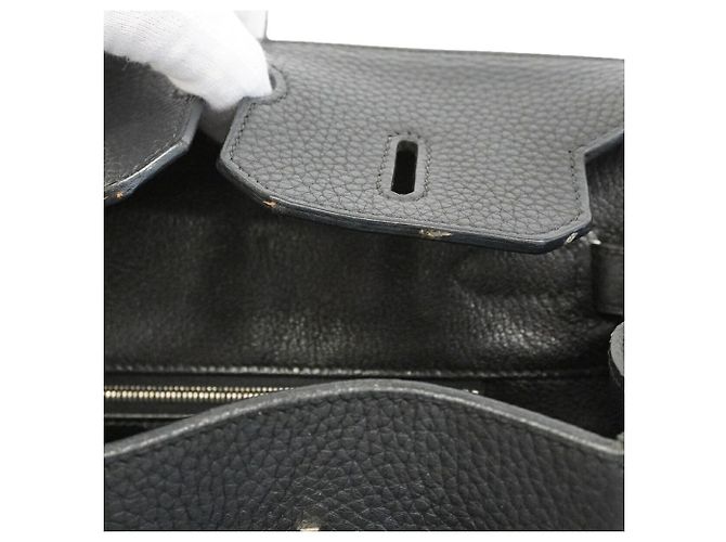 Hermès Bolsa Hermes Birkin 35 em couro Taurillon Clemence preto - vista 10