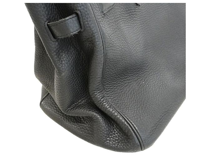 Hermès Bolsa Hermes Birkin 35 em couro Taurillon Clemence preto - vista 12