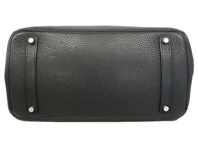 Hermès Bolsa Hermes Birkin 35 em couro Taurillon Clemence preto - vista 3