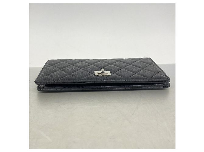 Chanel 2.55 langes Portemonnaie in Schwarz - Ansicht 2
