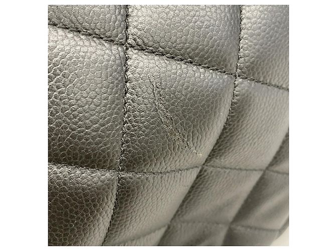 Bolso Tote Chanel de piel de becerro granulada negra - vista 8