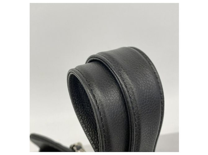 Bolso Tote Chanel de piel de becerro granulada negra - vista 9