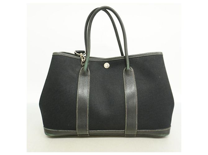 Hermès Hermes Garden TPM Toile Officier Black Tote Bag - Ansicht 12