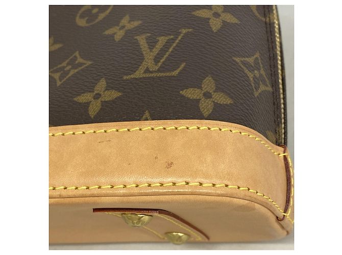 Borsa a mano Louis Vuitton Alma BB Monogram M46990 Marrone Donna - vista 6