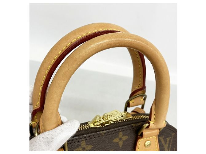 Borsa a mano Louis Vuitton Alma BB Monogram M46990 Marrone Donna - vista 8