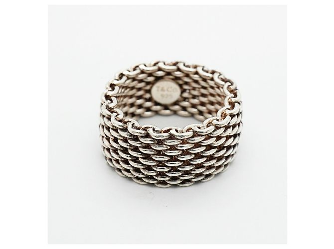 Autre Marque Anello a fascia Somerset Mesh in argento Tiffany & Co. - vista 3