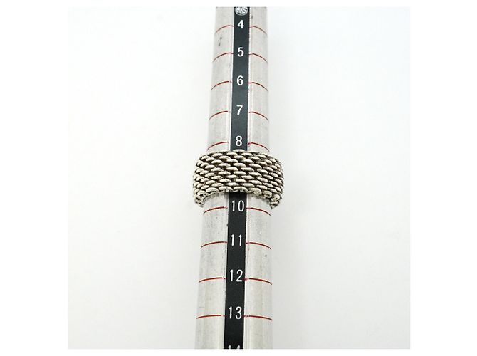 Autre Marque Anello a fascia Somerset Mesh in argento Tiffany & Co. - vista 5