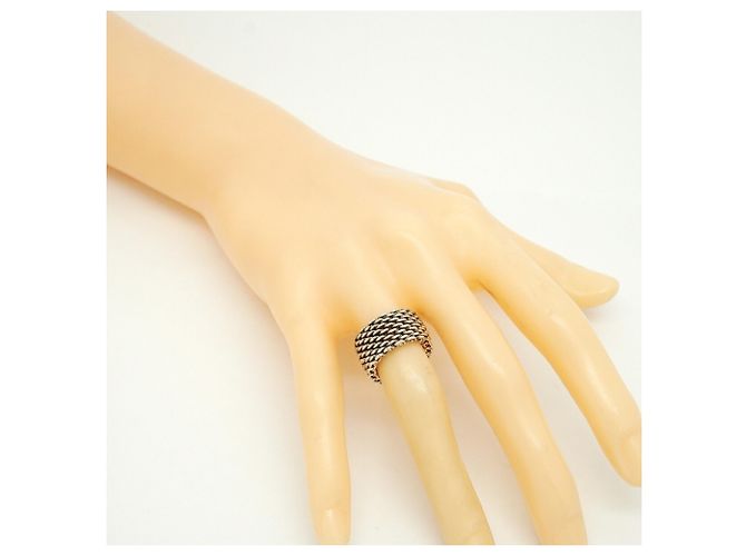 Autre Marque Anello a fascia Somerset Mesh in argento Tiffany & Co. - vista 6