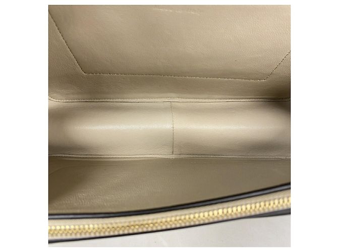 Céline Bolso de hombro Celine de piel marfil - vista 4