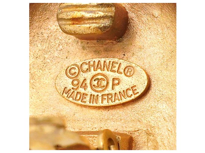 Boucles d'oreilles clips Chanel Gold - vue 4