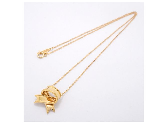 Autre Marque Collana Ribbon di Tiffany & Co. in oro giallo 18K - vista 3