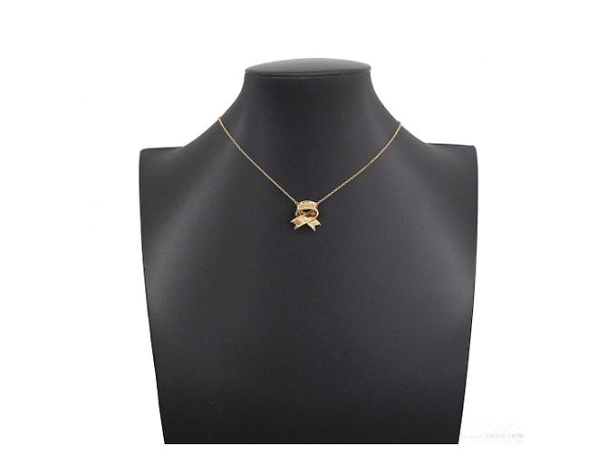 Autre Marque Collana Ribbon di Tiffany & Co. in oro giallo 18K - vista 8