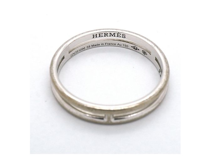 Hermès Hermes Ariane Ringband aus 18K Weißgold - Ansicht 4