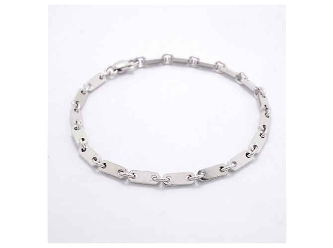 Pulsera Cartier Figaro en oro blanco de 18K - vista 2