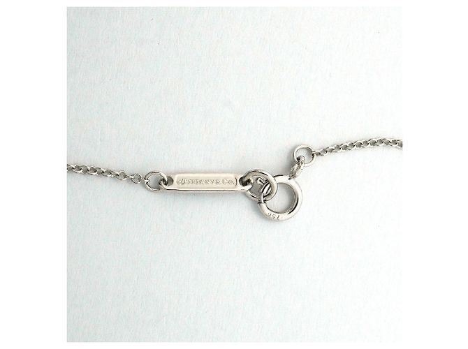 Autre Marque Collana Tiffany & Co. Metro Heart in oro bianco 18K con diamante - vista 4