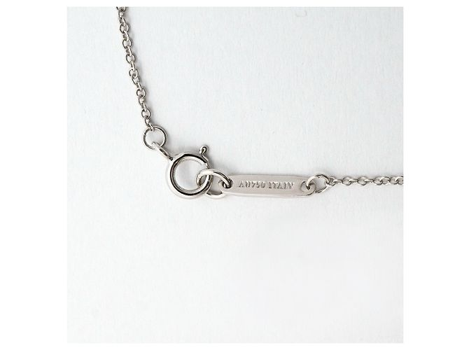 Autre Marque Collana Tiffany & Co. Metro Heart in oro bianco 18K con diamante - vista 5