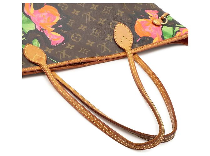 Sac Cabas Louis Vuitton Monogram Rose Neverfull MM - vue 5