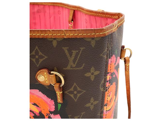 Sac Cabas Louis Vuitton Monogram Rose Neverfull MM - vue 6