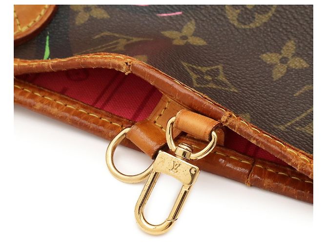 Sac Cabas Louis Vuitton Monogram Rose Neverfull MM - vue 7